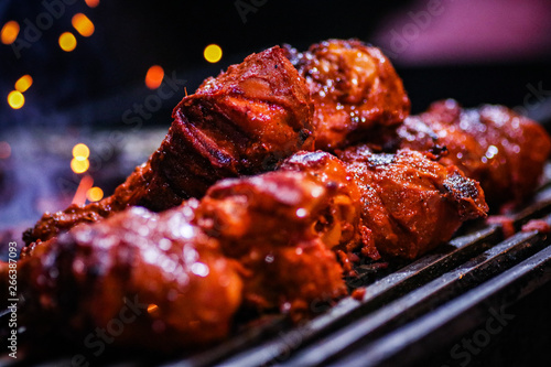 meat on grill