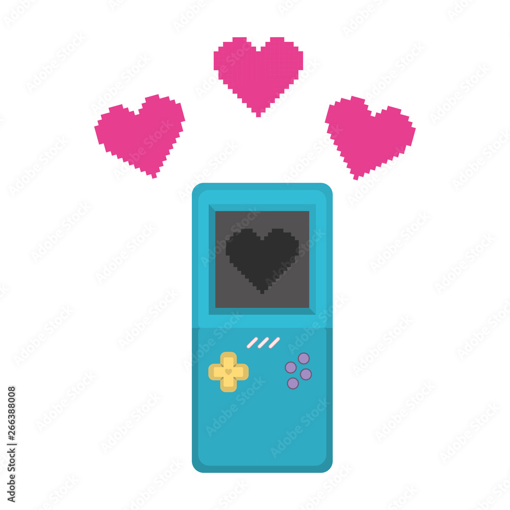 Fototapeta premium video game console handle ninetys icon