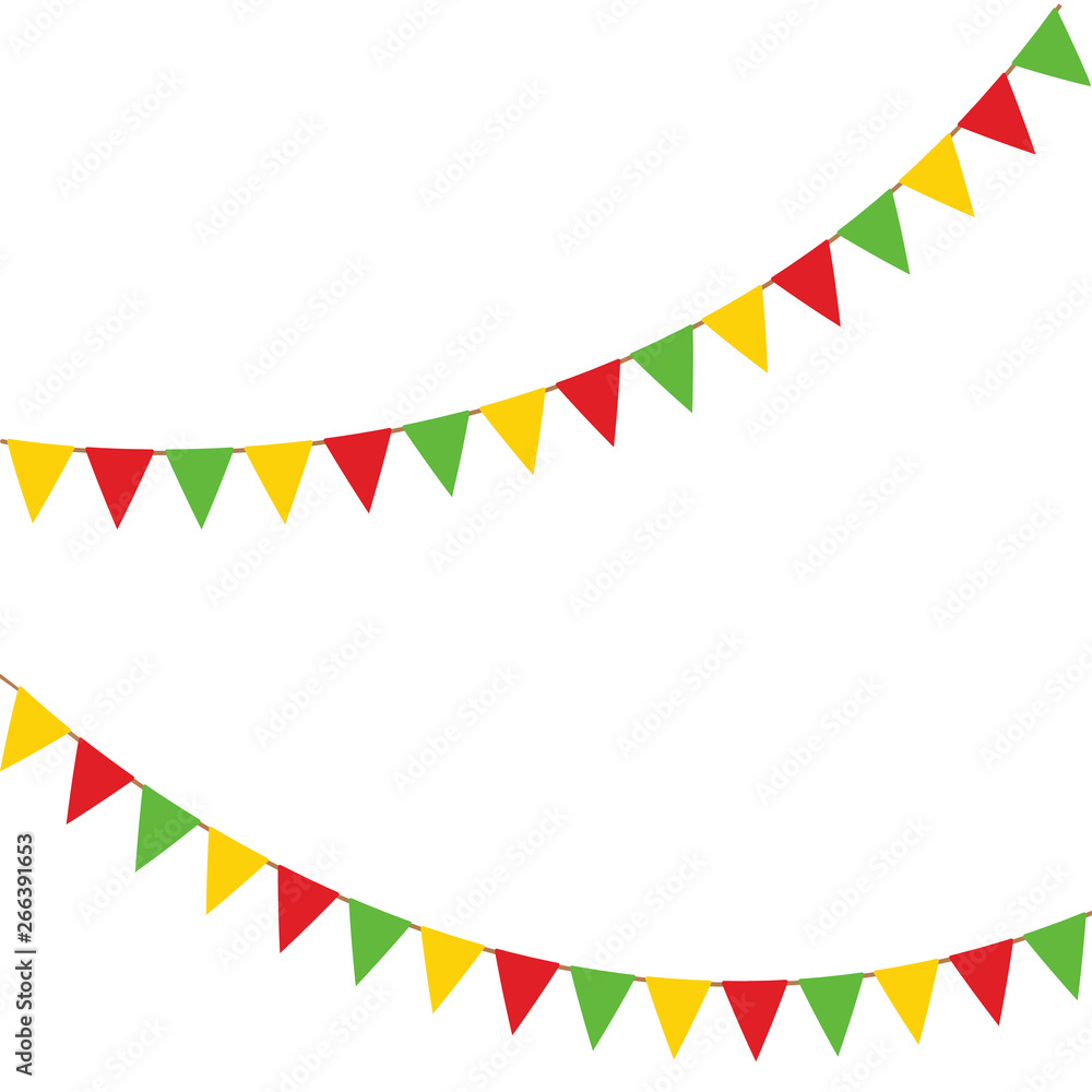 Party Background with Flags Vector Illustration. Party Background with Flags Vector Illustration.