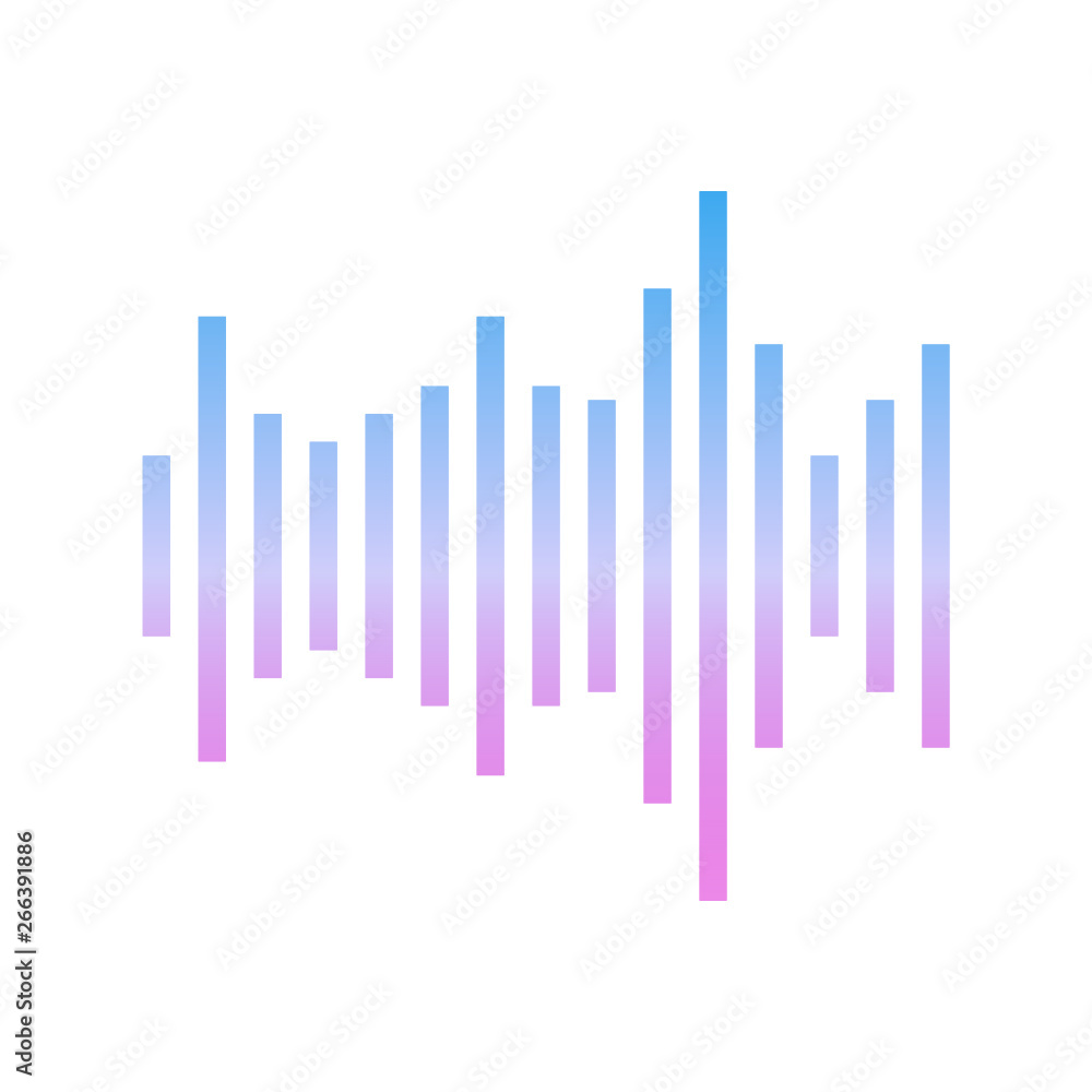 Sound radio wave background of soundtrack or sound diagram. Vector graph of microphone sound equalizer pattern Sound radio wave background of soundtrack or sound diagram. Vector graph of microphone sound equalizer pattern