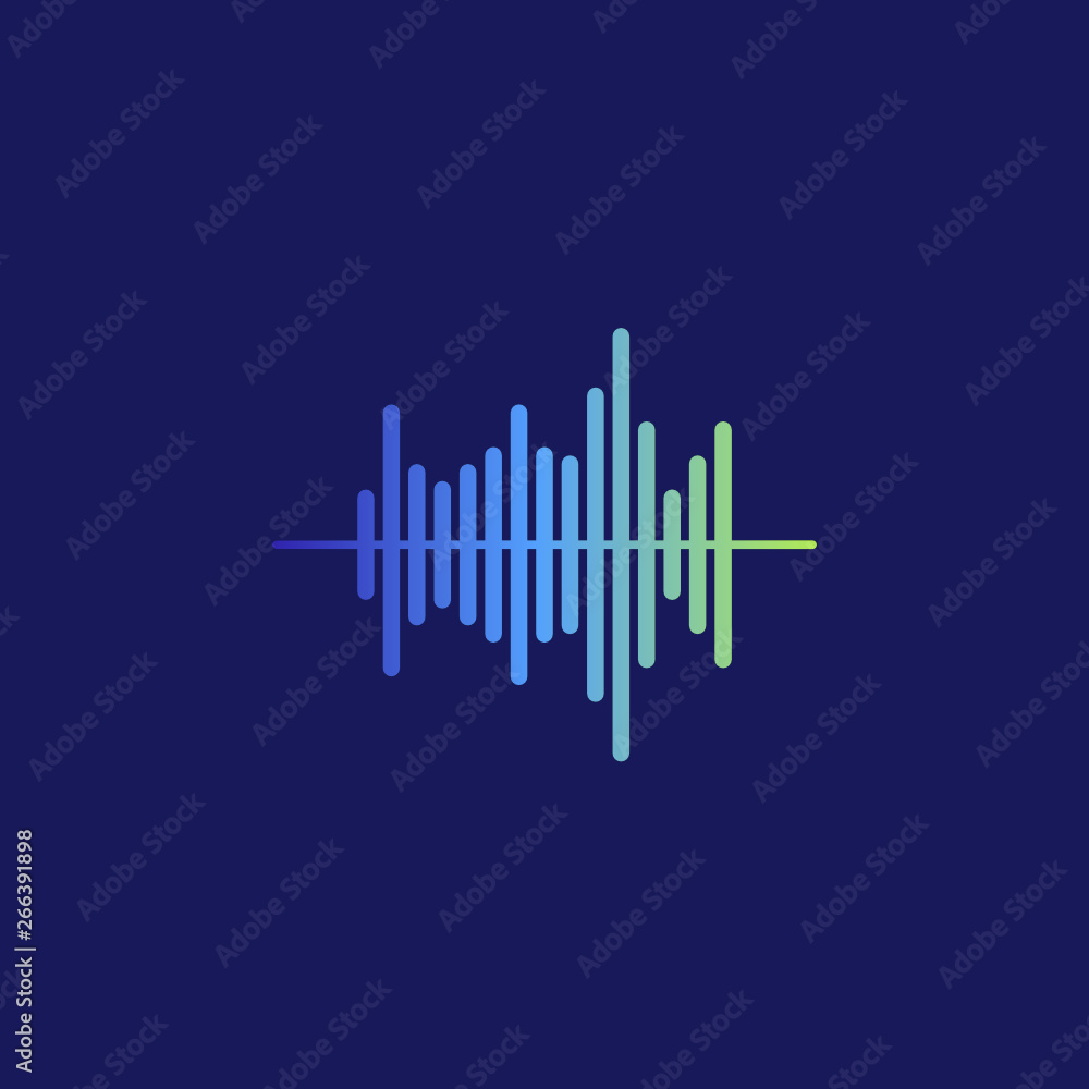 Sound radio wave background of soundtrack or sound diagram. Vector graph of microphone sound equalizer pattern Sound radio wave background of soundtrack or sound diagram. Vector graph of microphone sound equalizer pattern