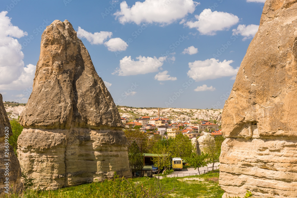 Rock formations of Cappadocia in Central Anatolia, Turkey