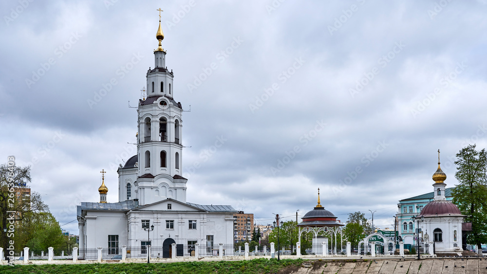 Russia. Orel city. Epiphany Cathedral from the Orlik River