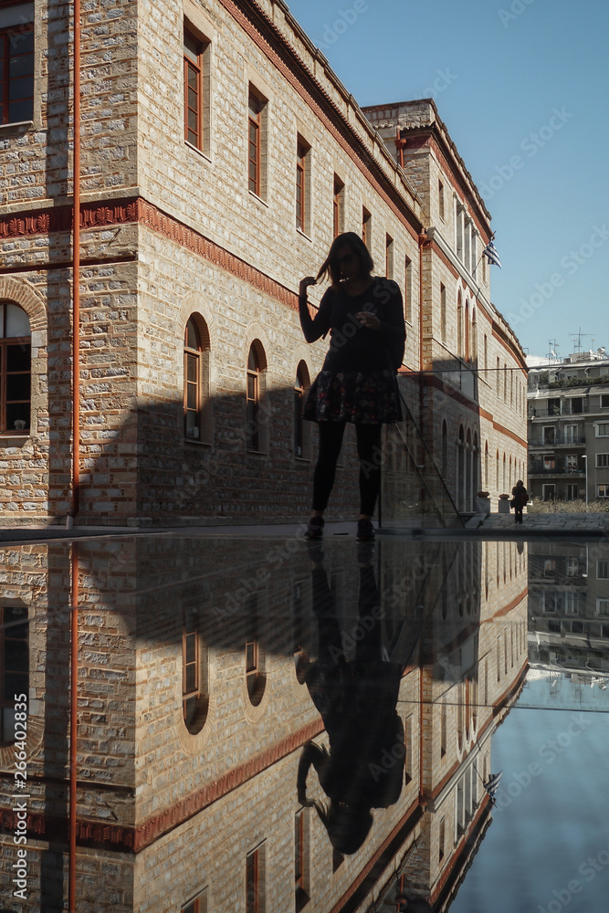 silhouette in athens