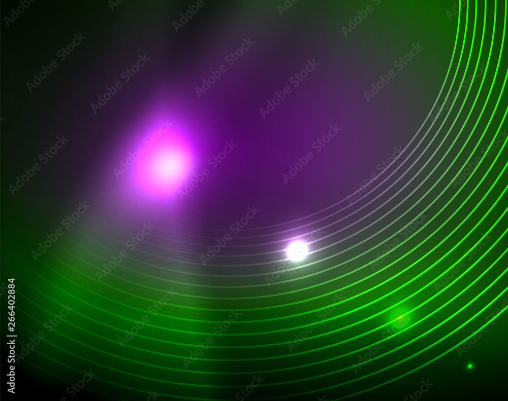 Neon circles abstract background Neon circles abstract background