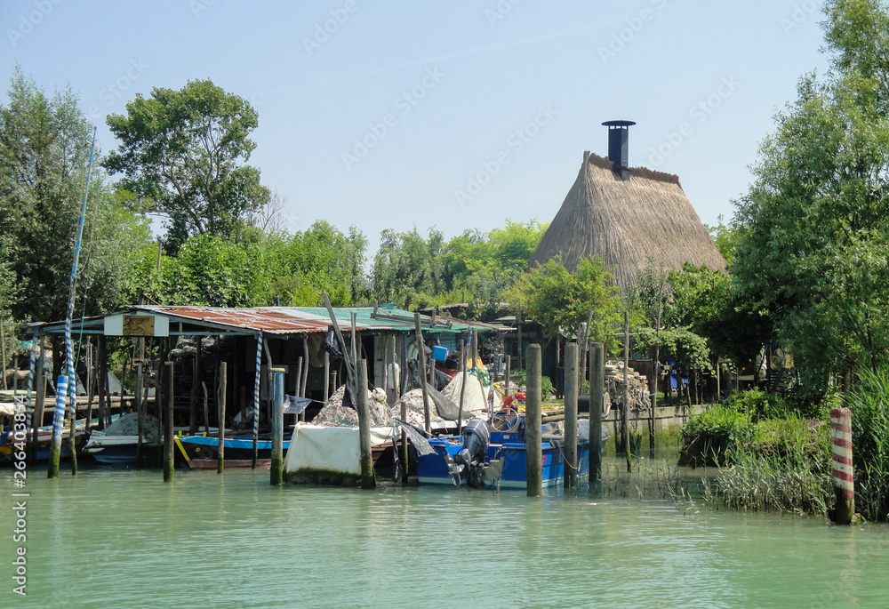 Casoni - Fischerhütte in Venetien