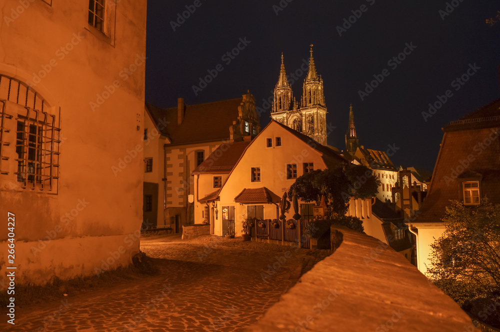night view of meissen
