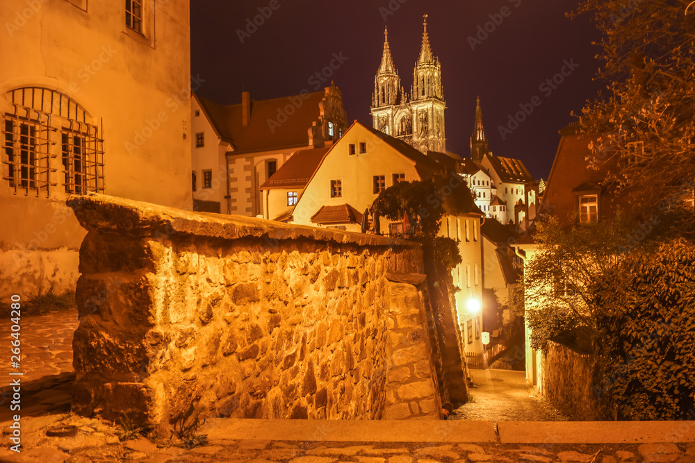 night view of meissen