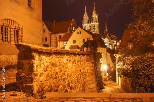 Obraz na płótnie night view of meissen w salonie