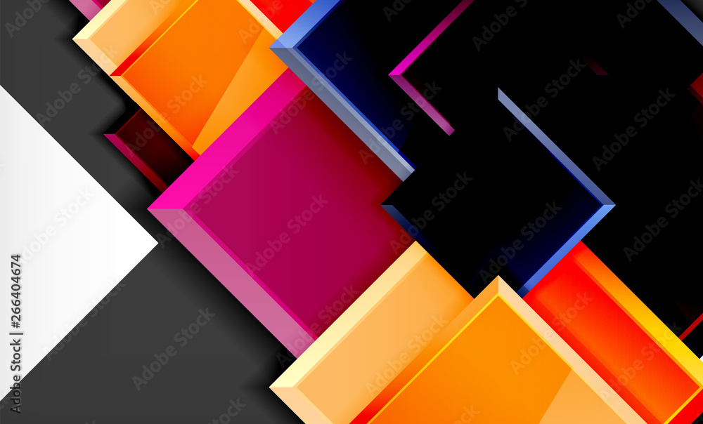 Colorful square and rectangle blocks background