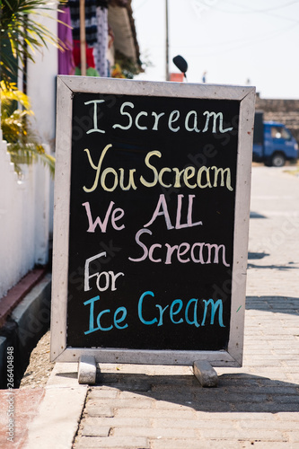 Ice cream sign photo