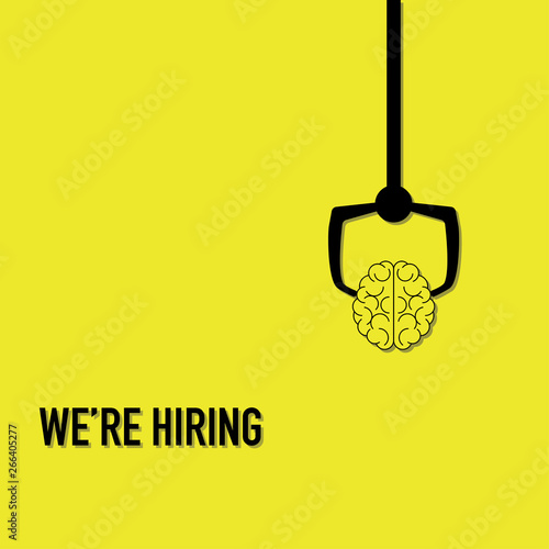 we are hiring advertisement choosing smart brain