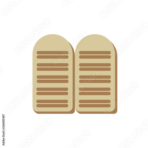 moses law ten commandments icon two tablets