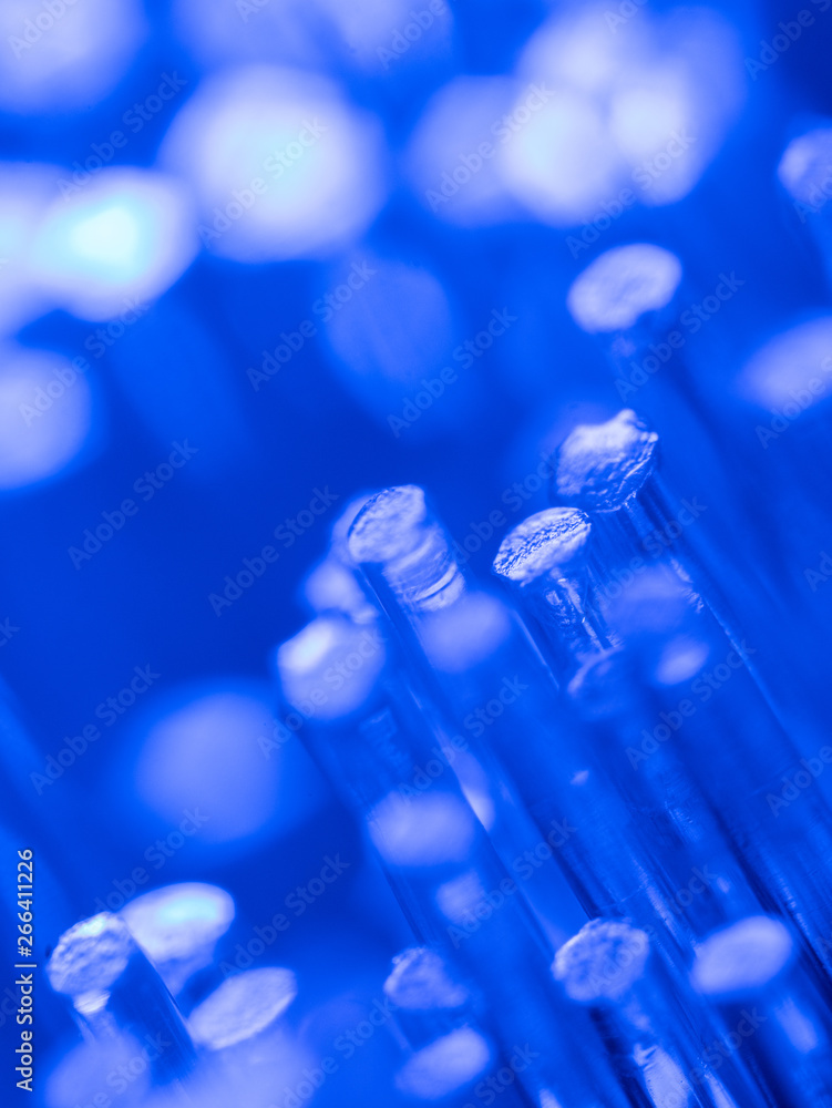 Fiber optic threads super macro Fiber optic threads super macro