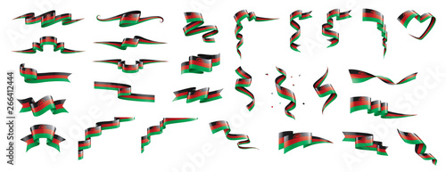 Malawi flag, vector illustration on a white background