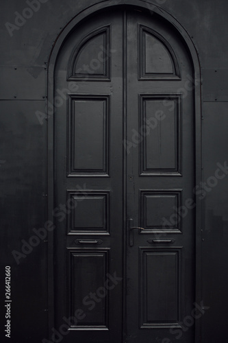 Beautiful big black door