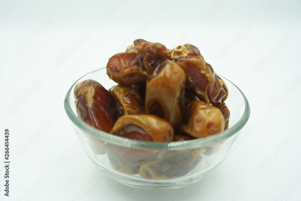 Kurma or dates fruits isolated on white background Kurma or dates fruits isolated on white background