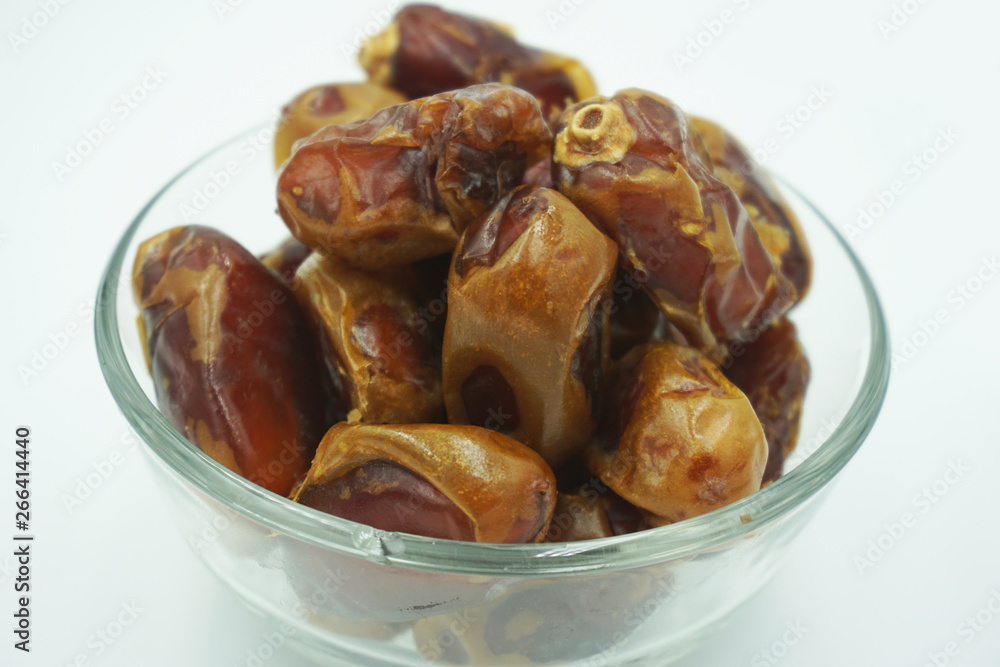 Kurma or dates fruits isolated on white background Kurma or dates fruits isolated on white background