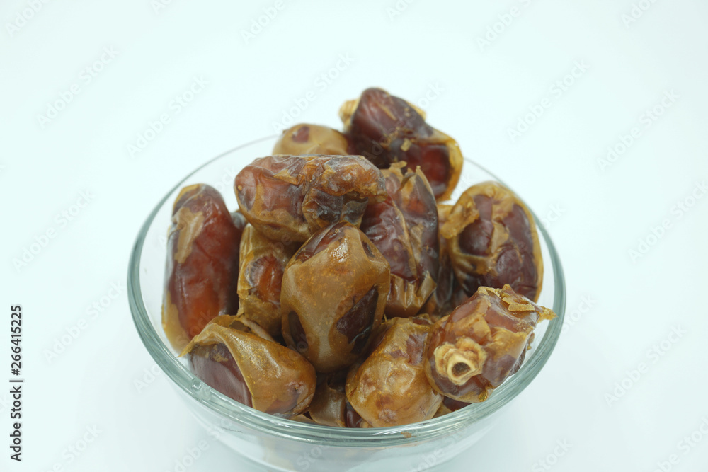 Kurma or dates fruits isolated on white background Kurma or dates fruits isolated on white background