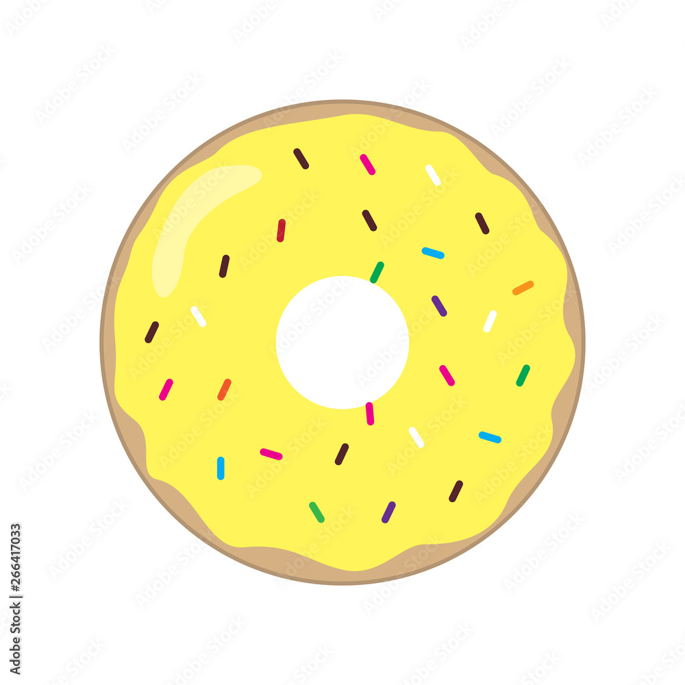 Yellow delicious donut Yellow delicious donut