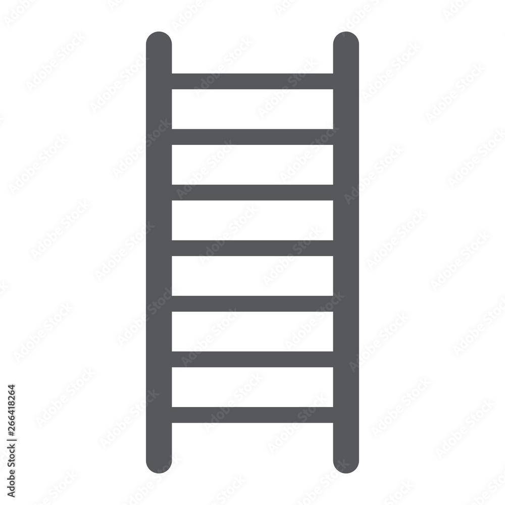 Ladder glyph icon, stair and climb, fire ladder sign, vector graphics, a solid pattern on a white background. Ladder glyph icon, stair and climb, fire ladder sign, vector graphics, a solid pattern on a white background.