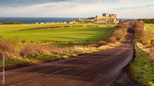 The Road to Bamburgh Castle