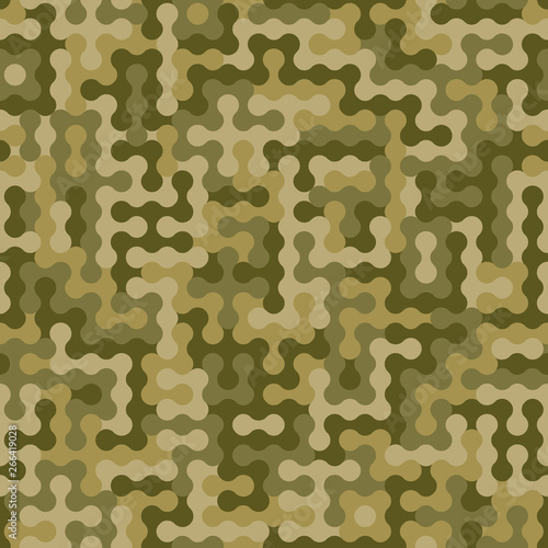 Abstract military or hunting camouflage background. Seamless pattern.