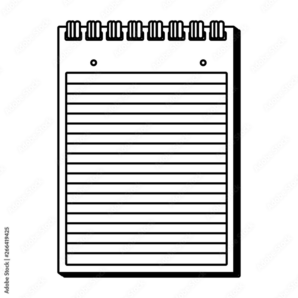 paper notepad isolated icon paper notepad isolated icon