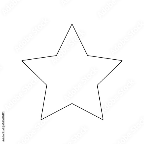 five-pointed star icon. Element of web for mobile concept and web apps icon. Outline  thin line icon for website design and development  app development