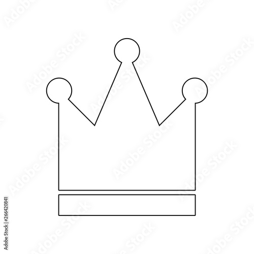 crown icon. Element of web for mobile concept and web apps icon. Outline, thin line icon for website design and development, app development