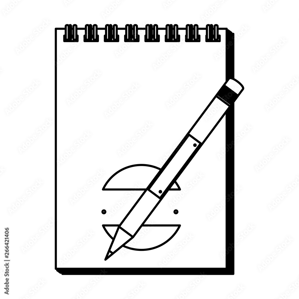 paper notepad with pencil writing paper notepad with pencil writing