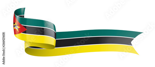 Mozambique flag, vector illustration on a white background
