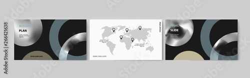 Set of brochures for marketing the promotion goods and services on market