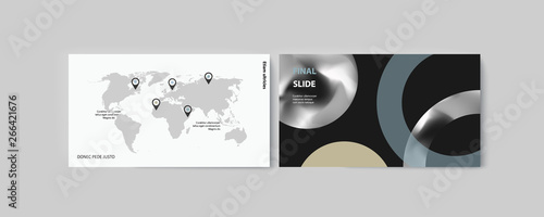 Set of brochures for marketing the promotion goods and services on market