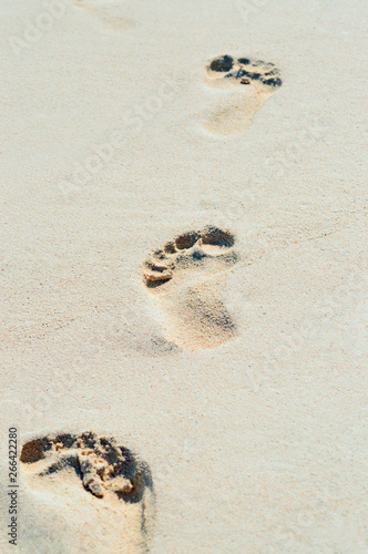 Fußabdrücke im Sand
