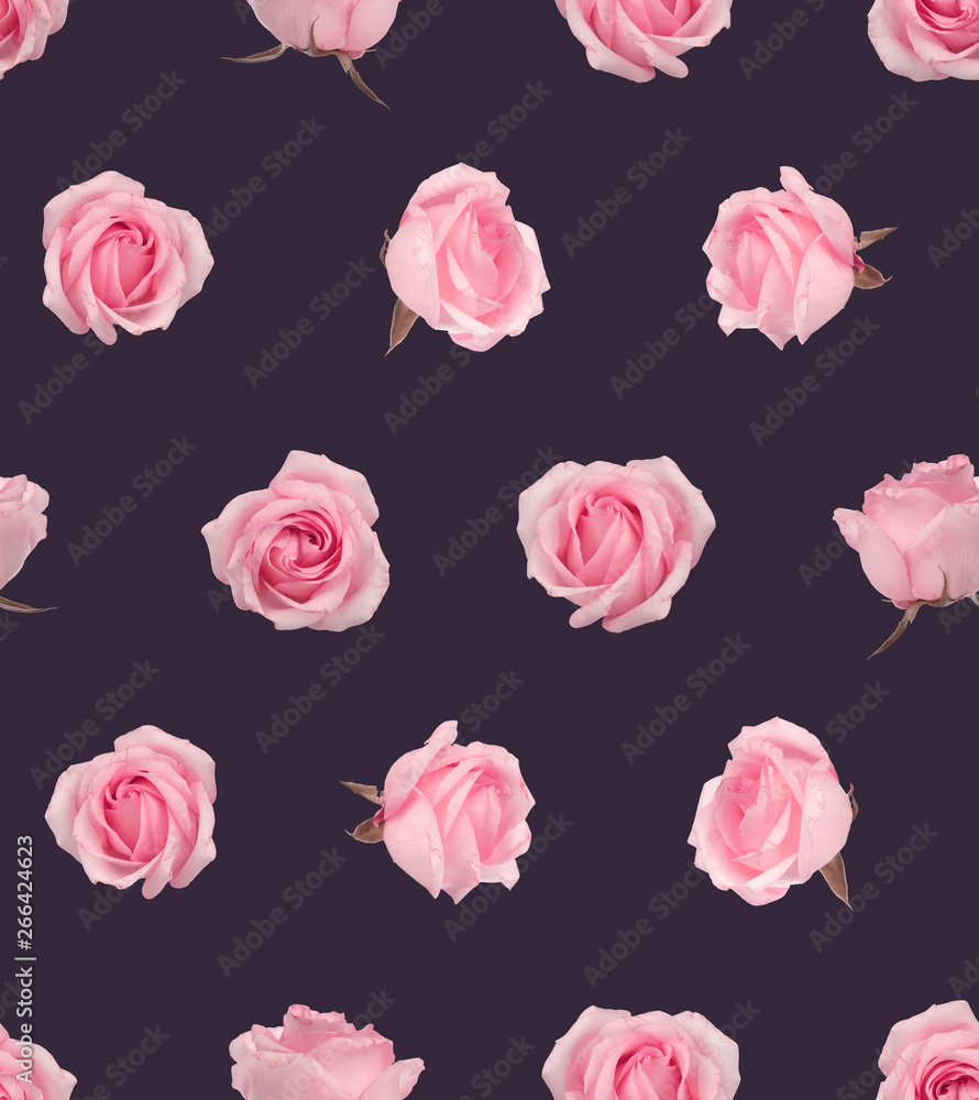 Rose Seamless Pattern Wallpaper Background Rose Seamless Pattern Wallpaper Background