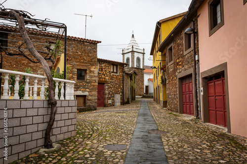 typical architecture in Janeiro de Cima Schist Village, Fundao, Portugal