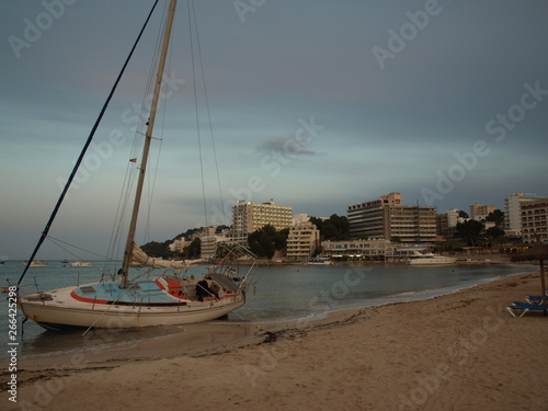 Boat on Palma Nova Beach