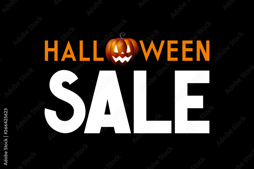 Halloween sale - typography