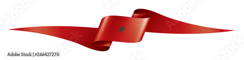 Morocco flag, vector illustration on a white background photo