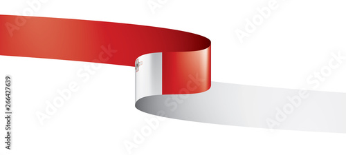 Malta flag, vector illustration on a white background