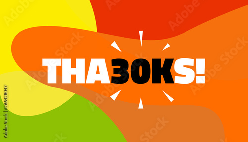 Social media banner with thanks 30K followers achievement. Thank you for 30000 thousand subscribers decoration post template. Greeting card for social networks. Vector illustration