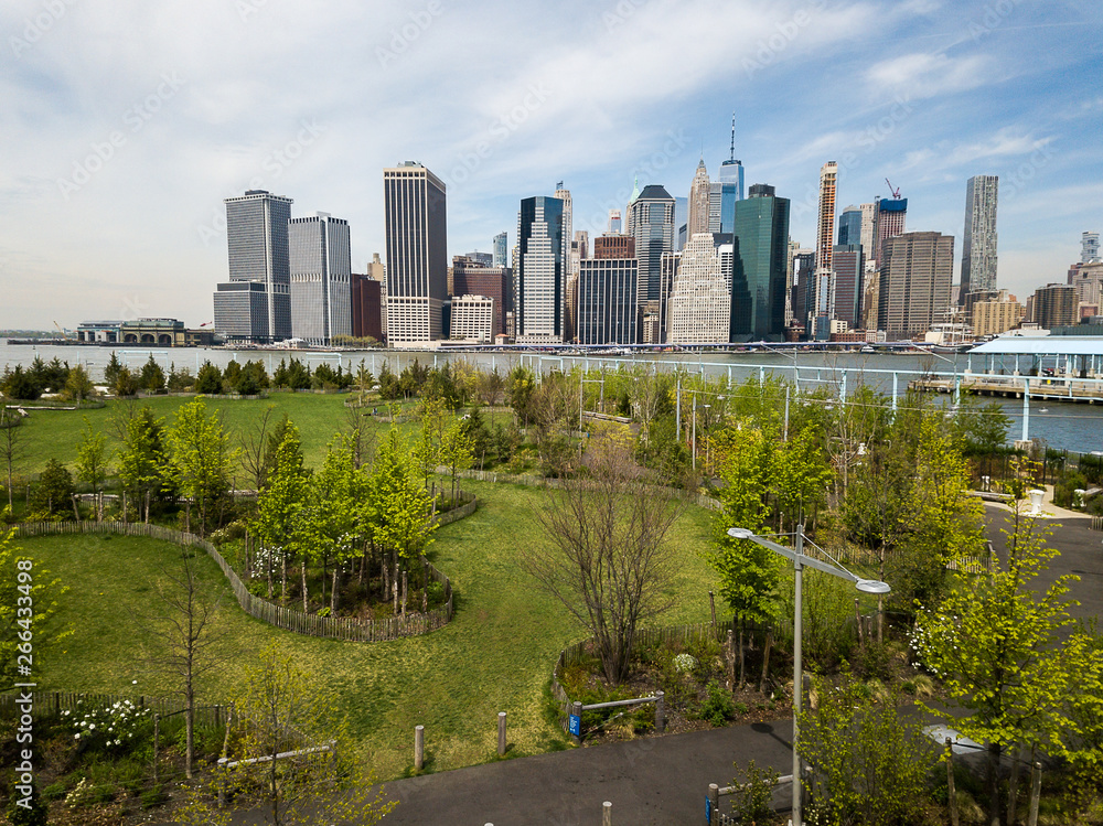 Fototapeta premium Brooklyn Bridge park pier 6