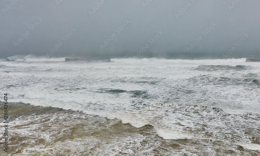 Atlantic ocean in a stormy weather, Essaouira