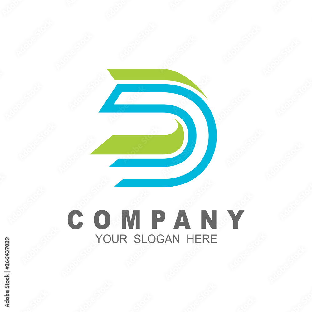 logo letter d with lines illustration logo letter d with lines illustration