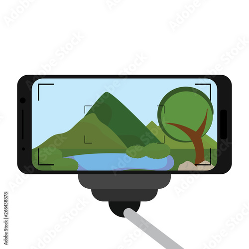 concept of selfie