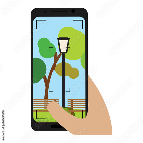 concept of selfie