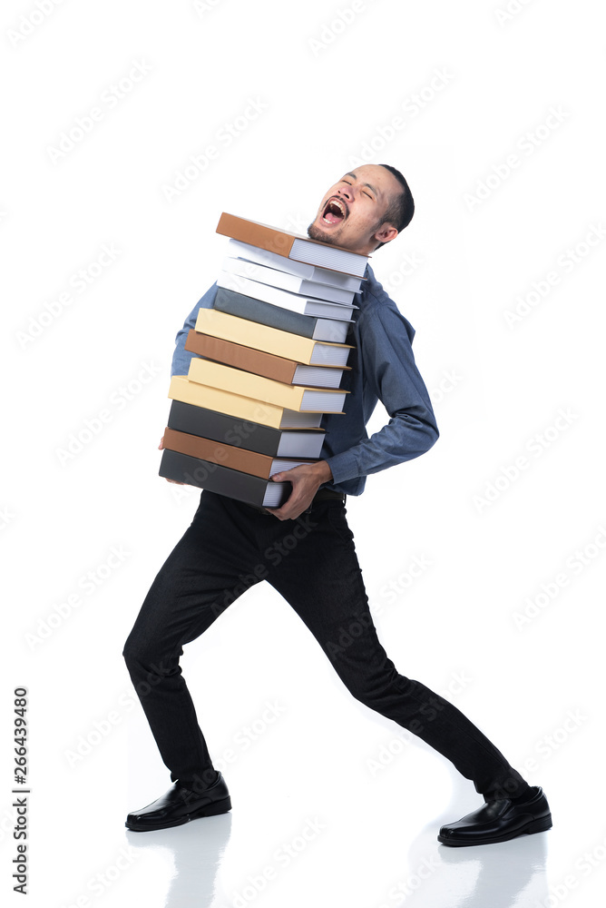 Man Carrying Books