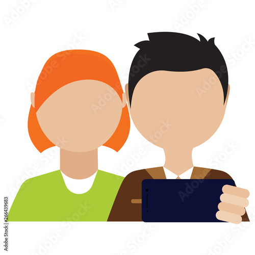 concept of selfie