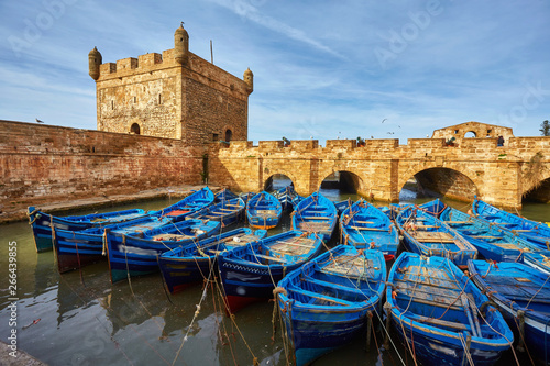 Sqala du Port, a defensive tower at the fishing port of Essaouira, photo